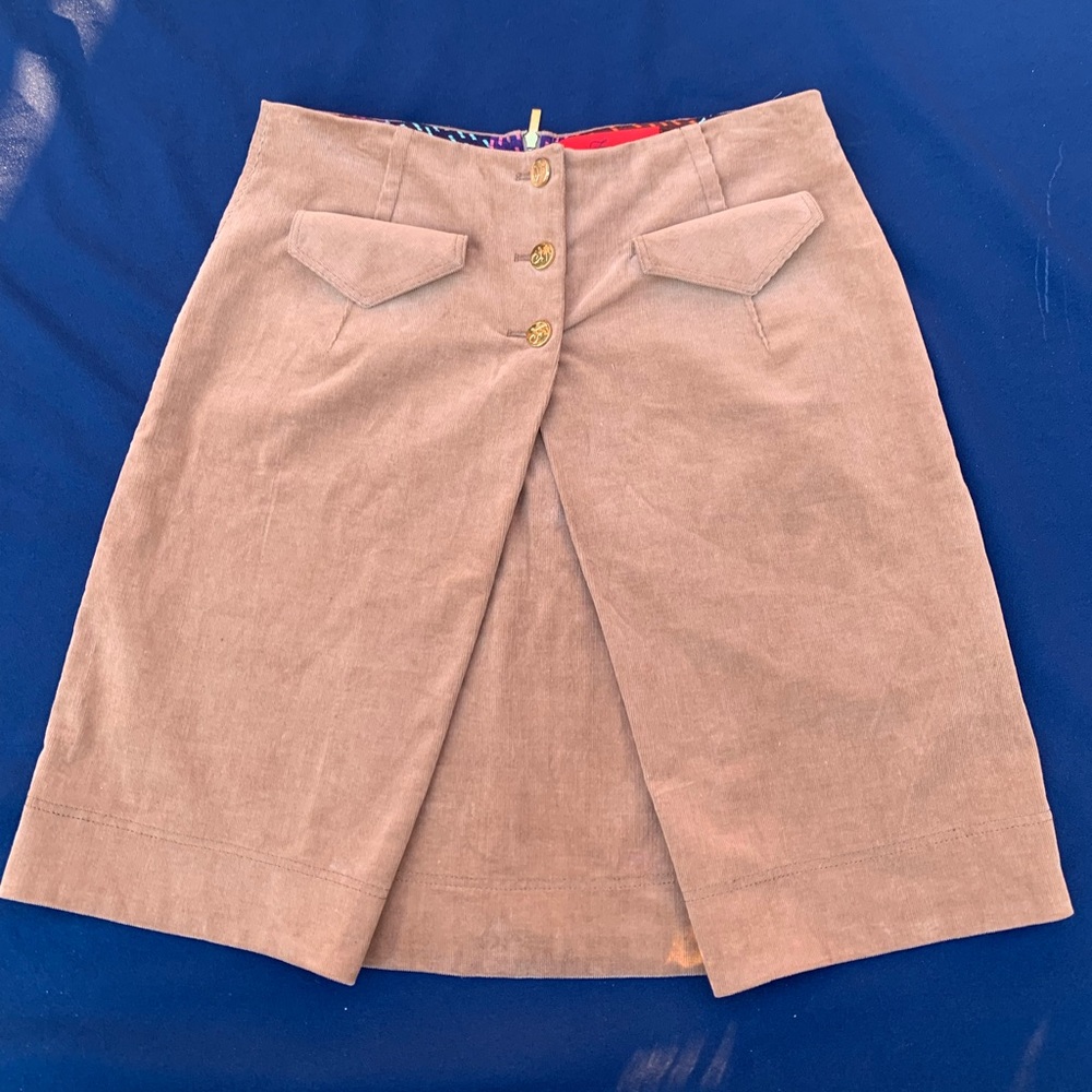 Z Spoke by Zac Posen Tan Corduroy Skirt 8